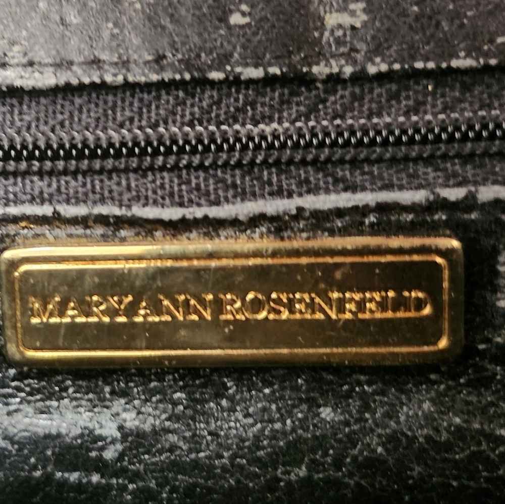 MARY ANN ROSENFELD VINTAGE LEATHER SHOULDER BAG - Picture 5 of 6